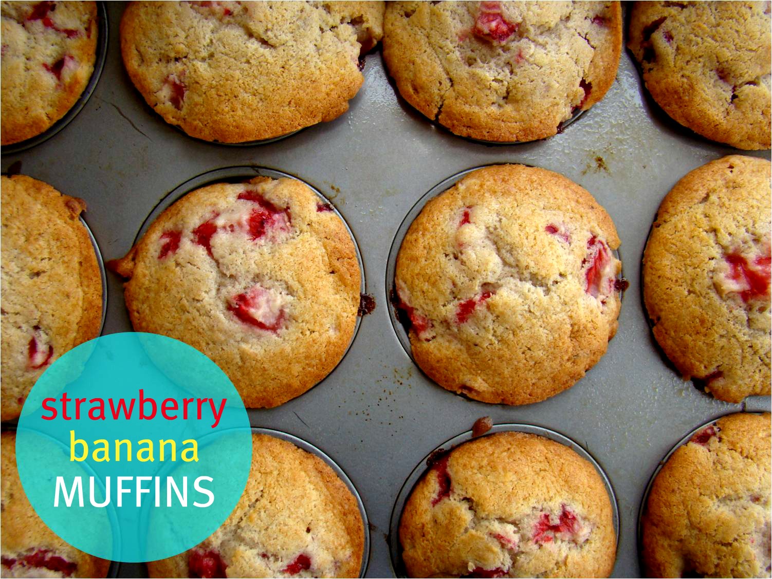 Strawberry banana muffins
