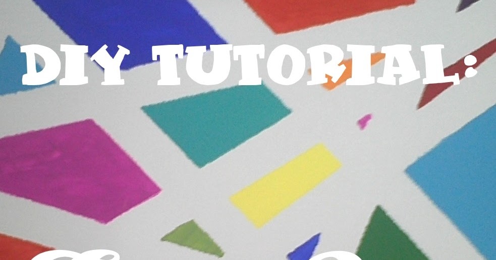 2MESSY: DIY ~ Abstract Tape Art