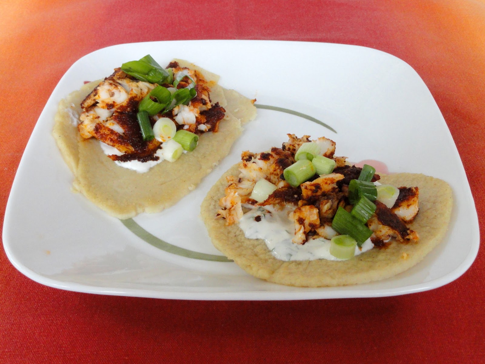 As Good As Gluten Blackened Tilapia Tacos with Cilantro Lime Sauce