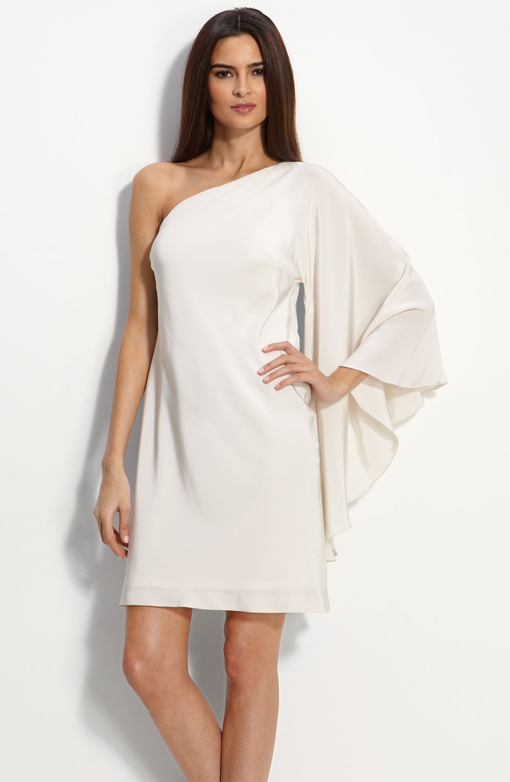 White One Shoulder Dress