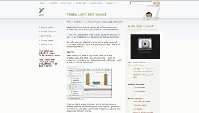 Yenka Light and Sound, Physic