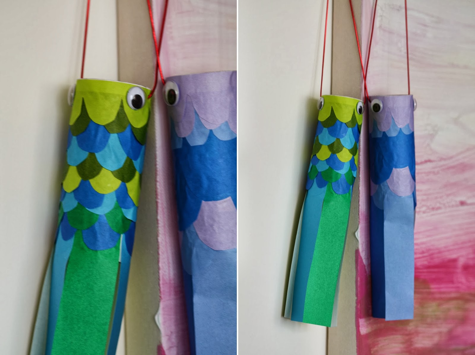 Zu Hause - At Home: DIY: Make your own koinobori fish