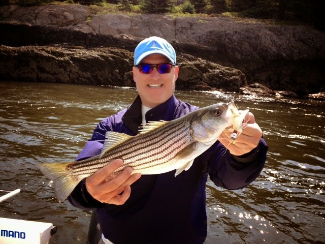 Color photo with kennebec river fishing