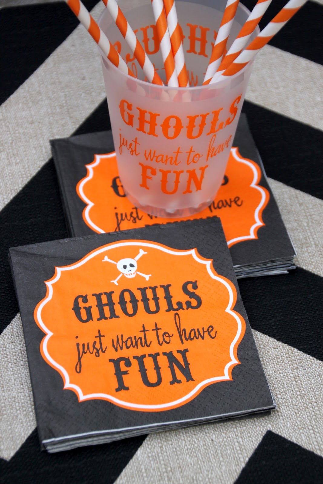 Halloween Napkins & Cups are instock! Fresh Ink Style Sentiment