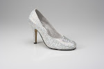 Ladies Evening Shoes - Silver Occasion Round Toe shoes