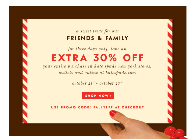 Kate spade coupon code
