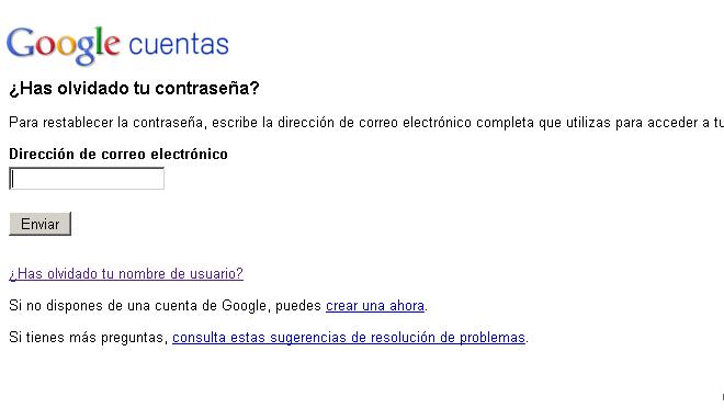 Recuperar contraseña en gmail Recuperar contraseña en gmail
