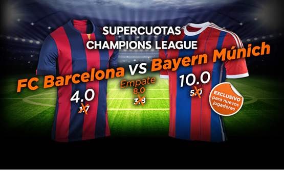 888sport Cuota Mejorada Champions Barcelona vs Bayern 6 mayo 888sport Cuota Mejorada Champions Barcelona vs Bayern 6 mayo