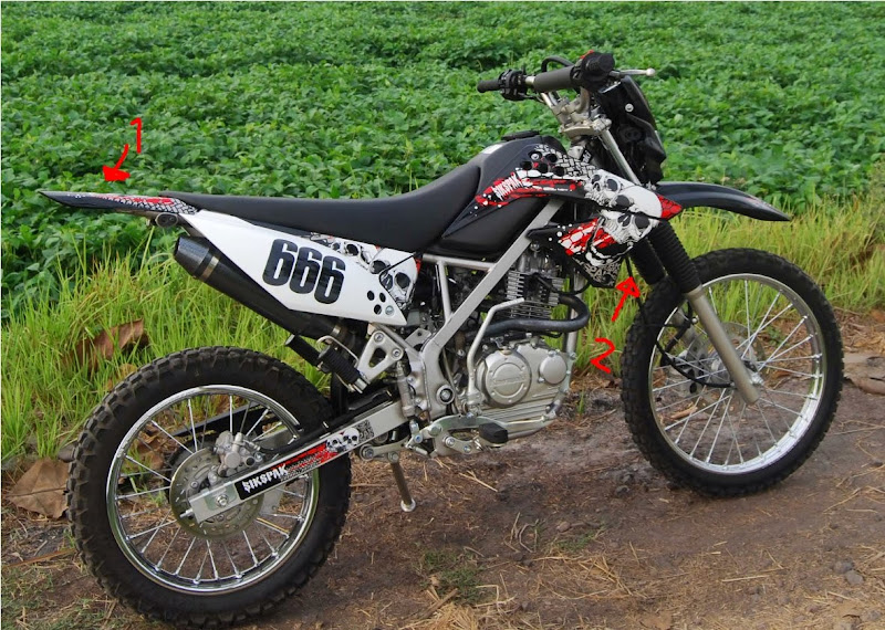 Artikel Terkait Foto Modifikasi KLX dari Kawasaki : title=