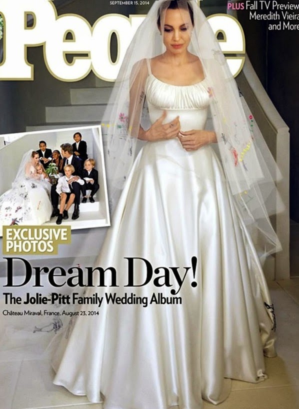 tumanas style blog: el verdadero vestido de novia de angelina jolie