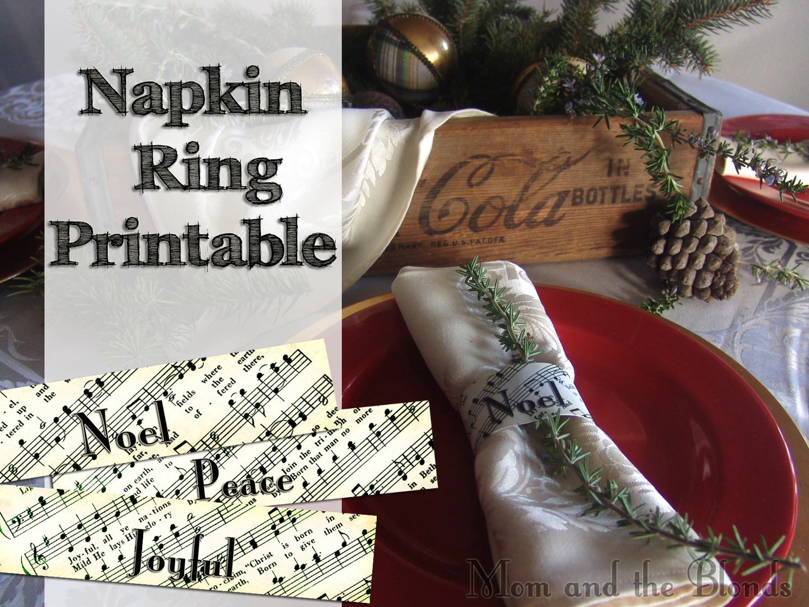 36 cheerful christmas products at target — all $20 or less! From the Carriage House: Christmas Carol Napkin Rings Printable
