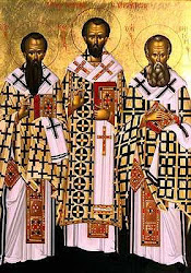 Three Holy Hierarchs: St. Basil the Great, St. Gregory the Theologian & St. John Chrysostom