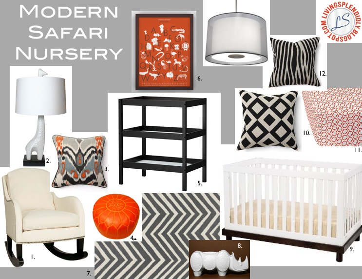 Living Splendidly Modern Safari Nursrery