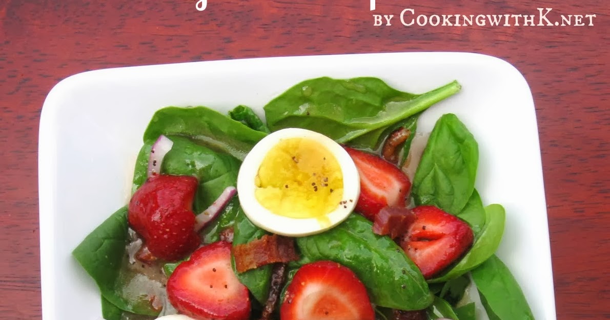 Cooking with K Strawberry Bacon Spinach Salad