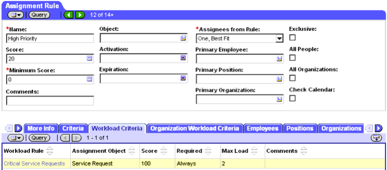Siebel assignment manager example 04 picture