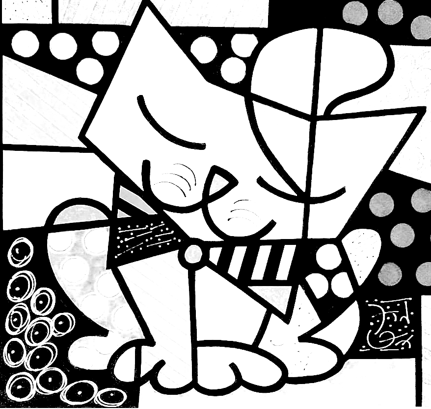 Obras Romero Britto Para Colorir