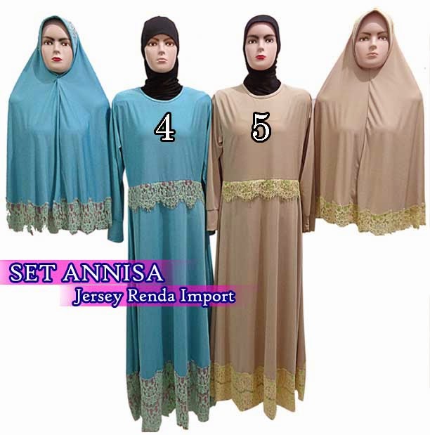 grosir gamis syar'i set bergo krisdayanti