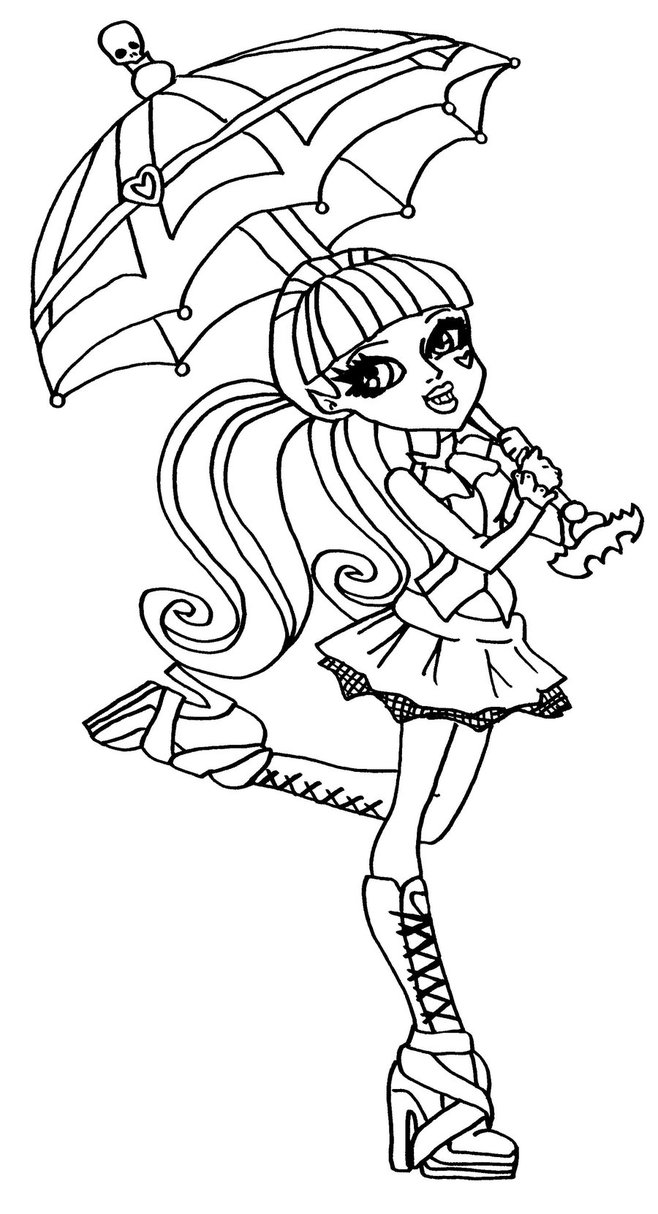 Dibujos para colorear e imprimir Monster High 04