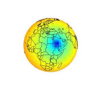 map.xyz(): interpolation of XYZ data and projection onto a map