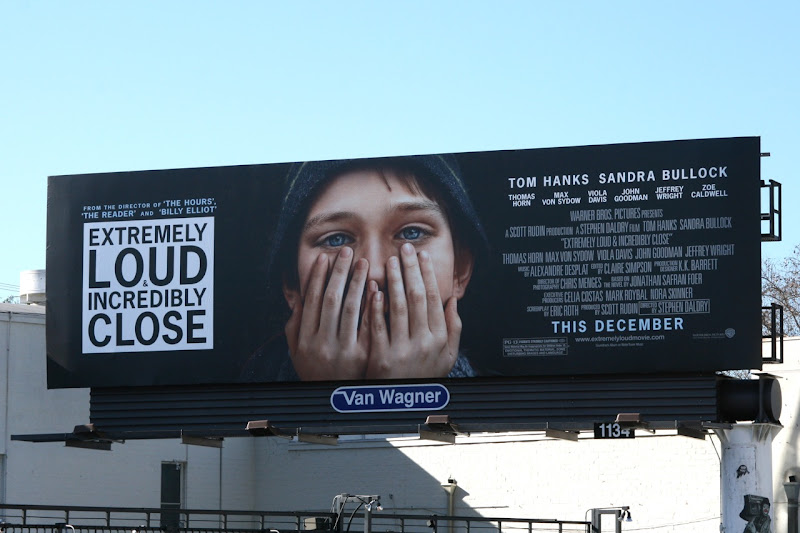 Extremely Loud Incredibly Close movie billboard
