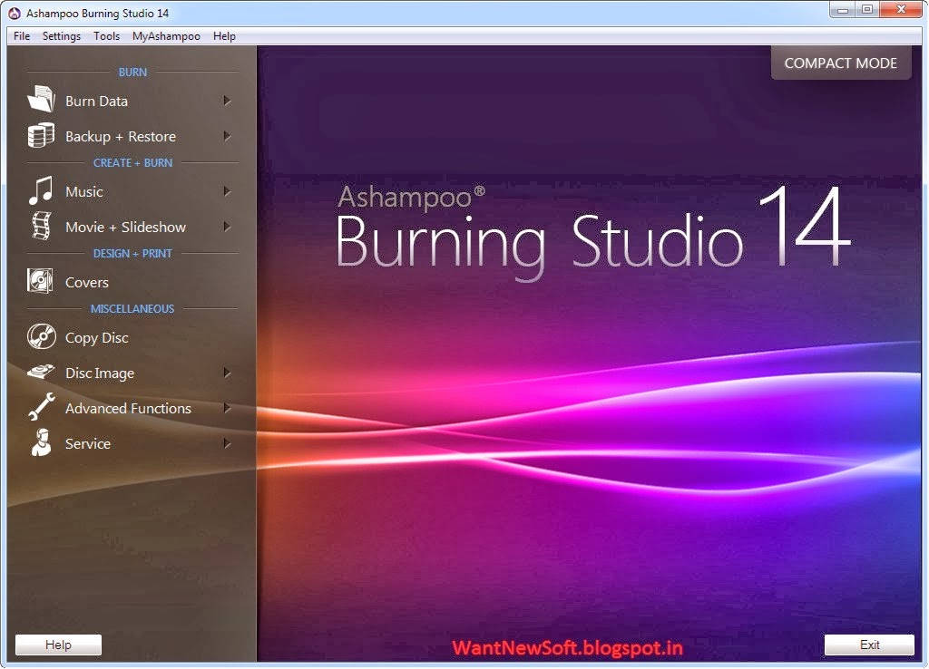 ��������� Ashampoo Burning Studio 6 Free