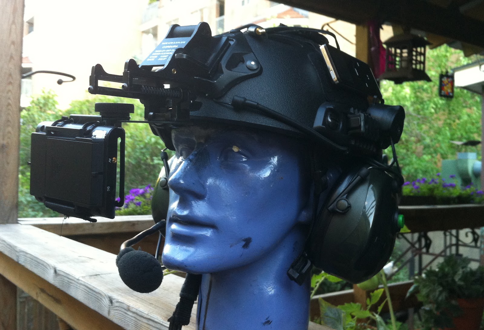 Paul's Powered Paragliding Page LCD monitor / NVG Helmet Mount interface