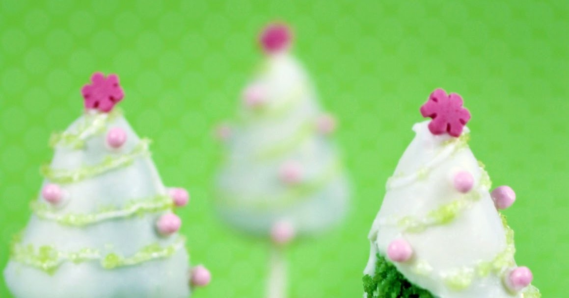 Bubble and Sweet Christmas Tree Cake pop Yup double sided cake pops