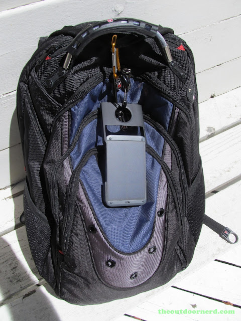 Waka Waka Power: Solar Lantern And Mobile Charger, Attached To My SwissGear Backpack Waka Waka Power: Solar Lantern And Mobile Charger, Attached To My SwissGear Backpack