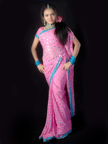Actress Nikisha Desi Traditional Styles Spicy Stills Photo Shoots cleavage