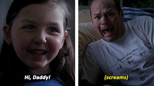 Screaming daddy long hair chubby