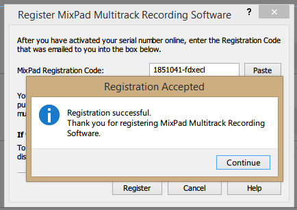 mixpad registration code free