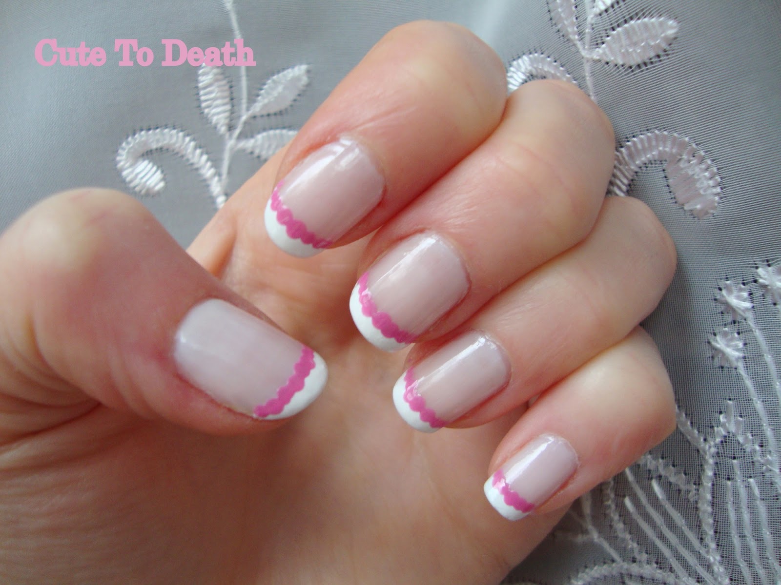 Cute To Death French Manicure Troche Inaczej Czyli Nail Art