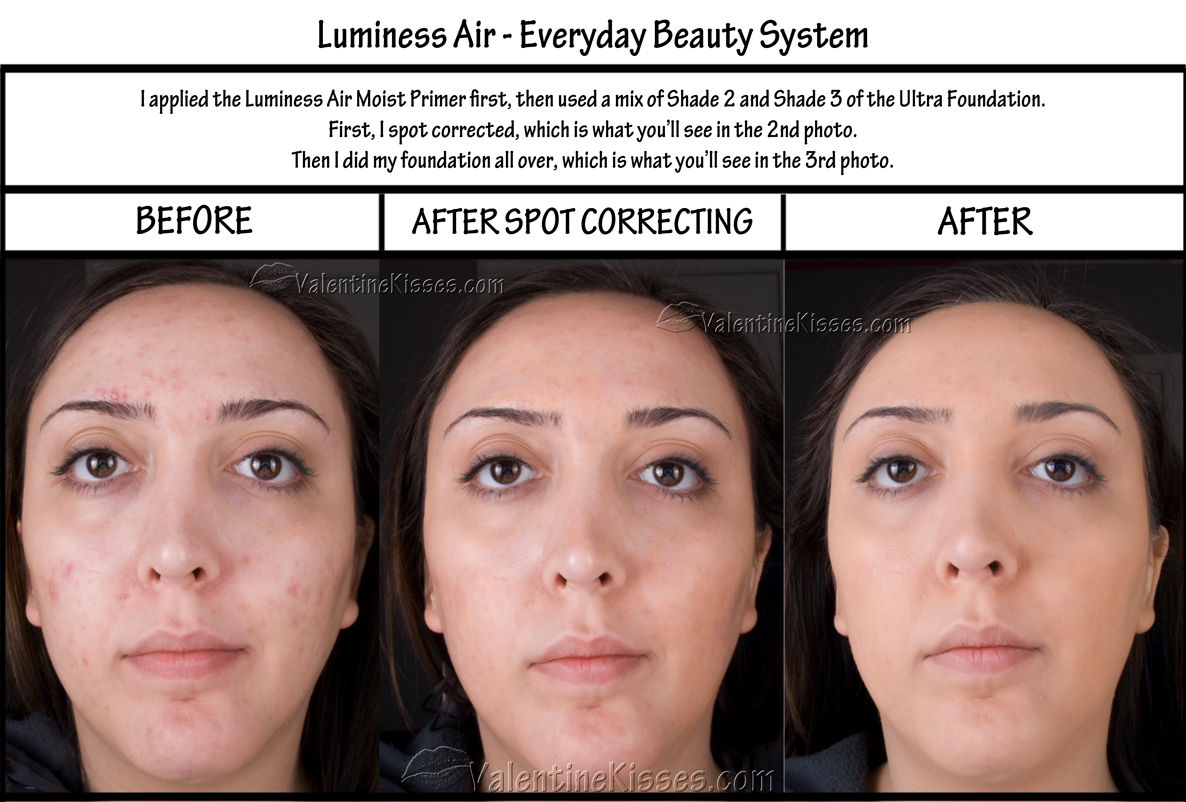 Valentine Kisses Luminess Air Everyday Beauty System pics, swatches