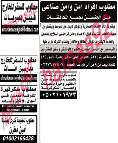 وظائف جريدة الوسيط الدلتا الجمعة 18/10/2013, وظائف خالية مصر اليوم 18 اكتوبر 2013 وظائف جريدة الوسيط الدلتا الجمعة 18/10/2013, وظائف خالية مصر اليوم 18 اكتوبر 2013
