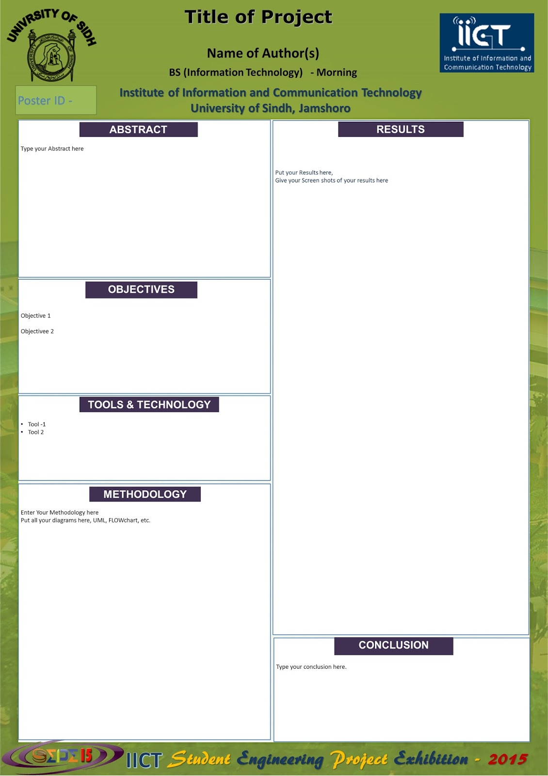 poster project template antal