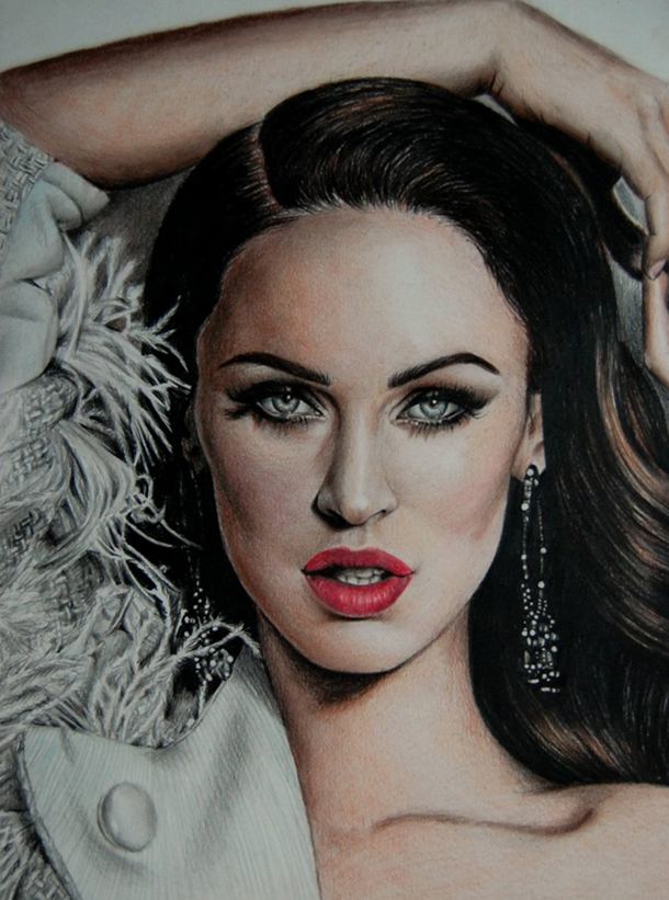 Angelina Color Pencil Drawing By Valentina Zou