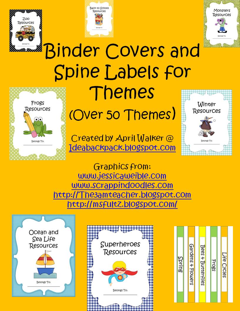 binder labels spine