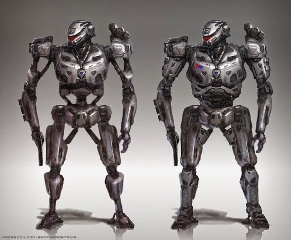 Mechas, robôs, soldados futuristas e aliens nas ilustrações de ficção científica de Jonathan González Jonathan González Gómez BrotherOstavia deviantart ilustrações ficção científica