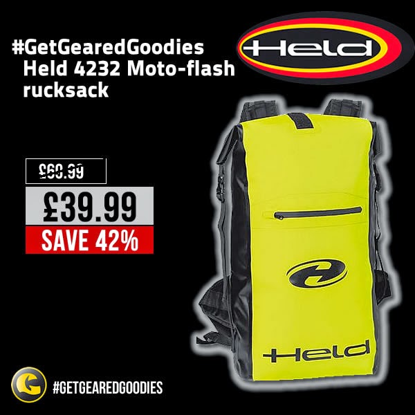 #GetGearedGoodies - Save on the Held Motorcycle Rucksack Moto-Flash 4232 - www.GetGeared.co.uk