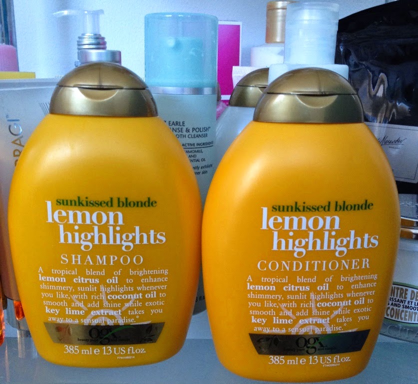 BeautySwot OGX Lemon Highlights Shampoo & Conditioner Review