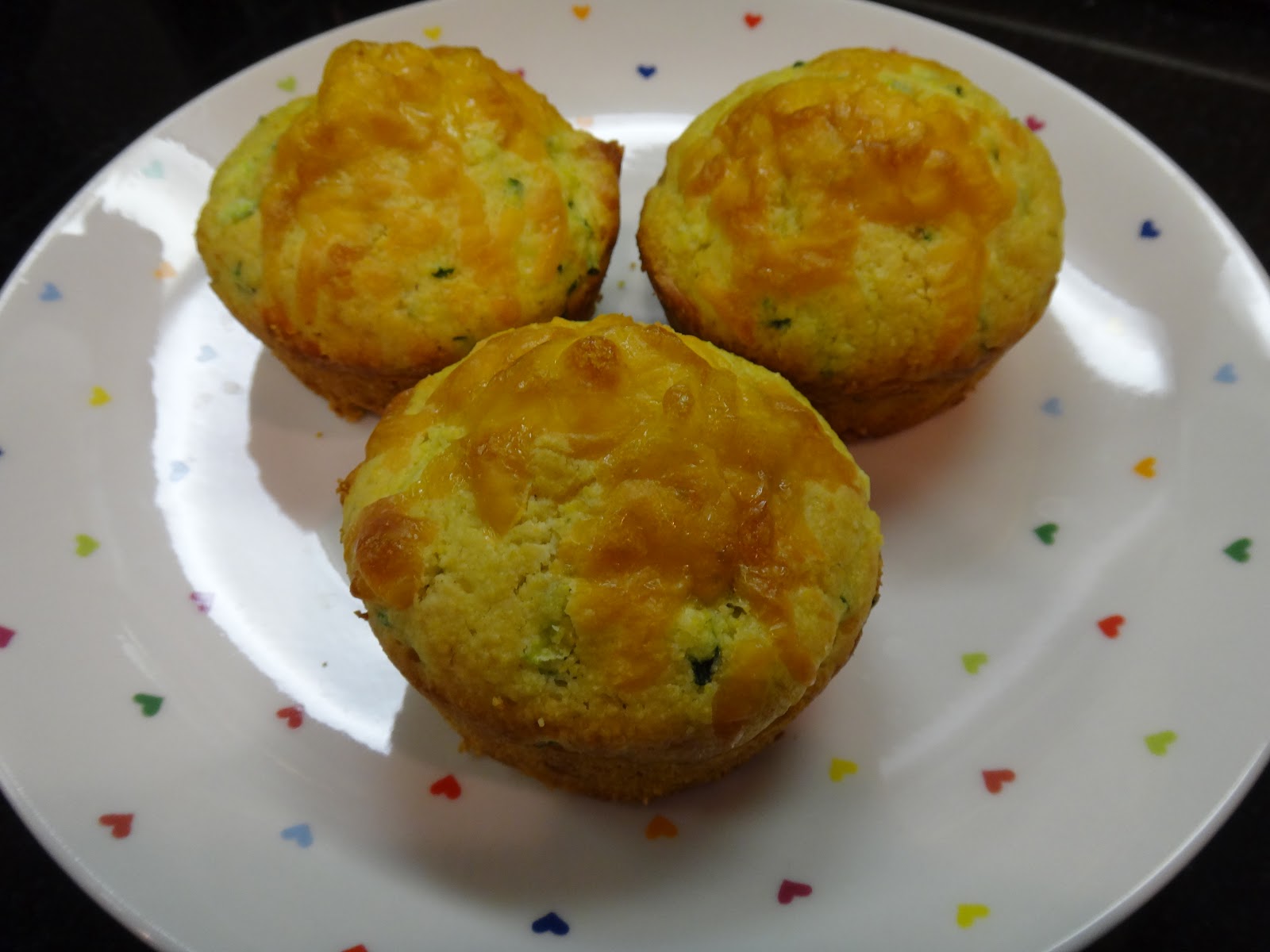 Falling in love with baking Zucchini cornbread muffins