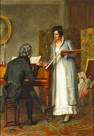 The Music Lesson (1874).-Henry Stacy Marks -