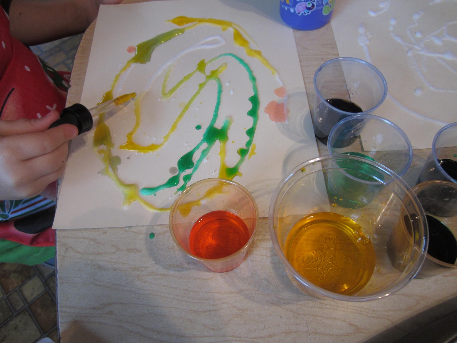 art and soul preschool salt painting