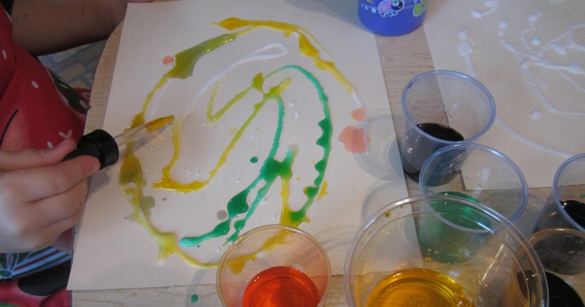 art and soul preschool: salt painting