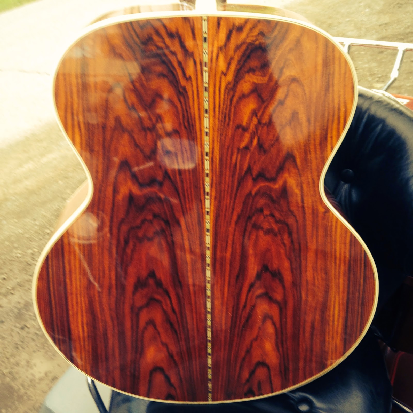 Kiso Suzuki Acoustic Guitars J300 back