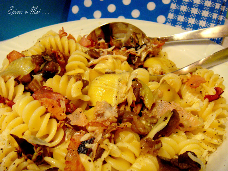 Fusilli Au Jambon De Parme Aubergines Artichauts Grilles