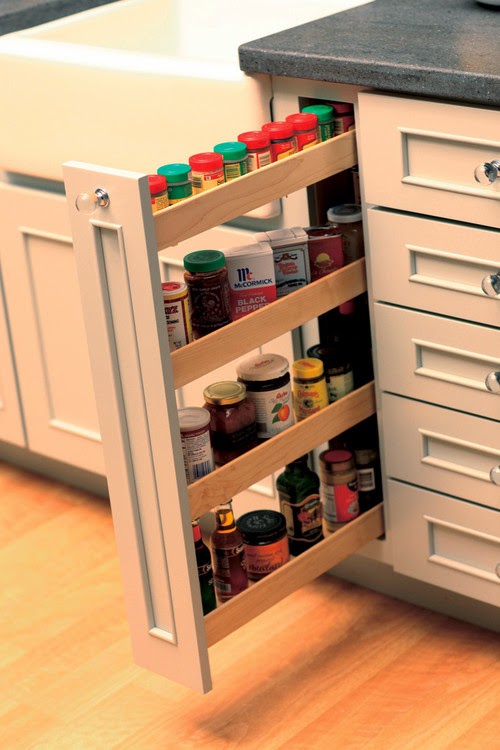 Houze Idea Organizing Spice Pullout Rack Or Drawer Storage