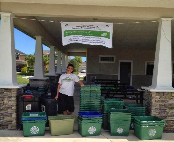 Recycle Brevard Successful Collection of Recycle Bins and Trash Cans