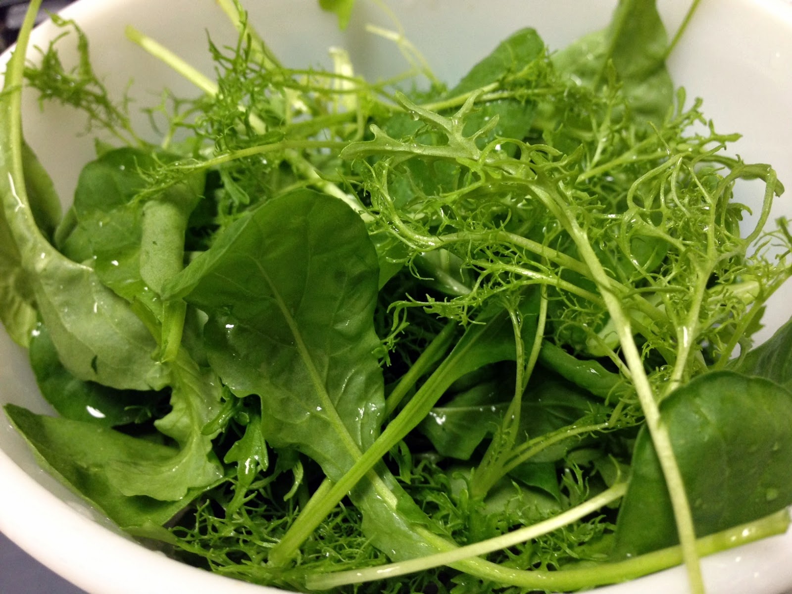 My Blissful Journey Mesclun "Spicy Mix" Salad (From Our Garden) with