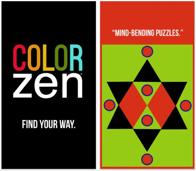 The Best iphone, ipad Puzzle Apps and Mechanical Puzzles Color Zen